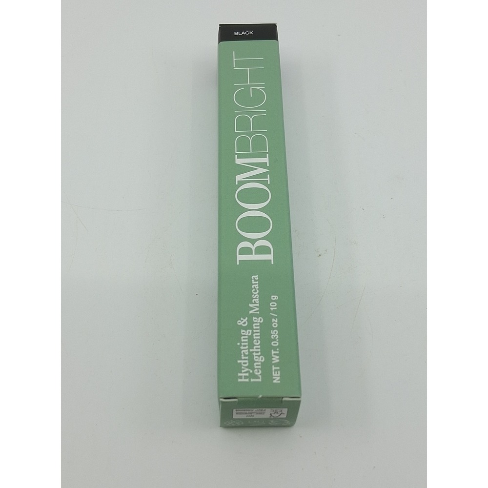 Boom Beauty BoomBright Hydrating & Lengthening Mascara Black Clean New